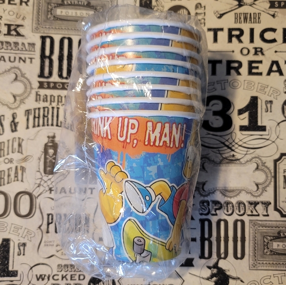 Hallmark Other - 4/$13 NWT Simpsons Paper Cups